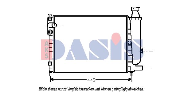 AKS DASIS Радиатор, охлаждение двигателя 060340N
